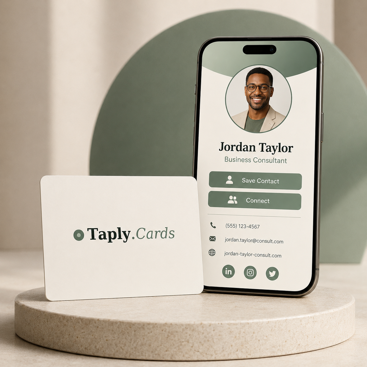 Taply.Cards — Card + Profile